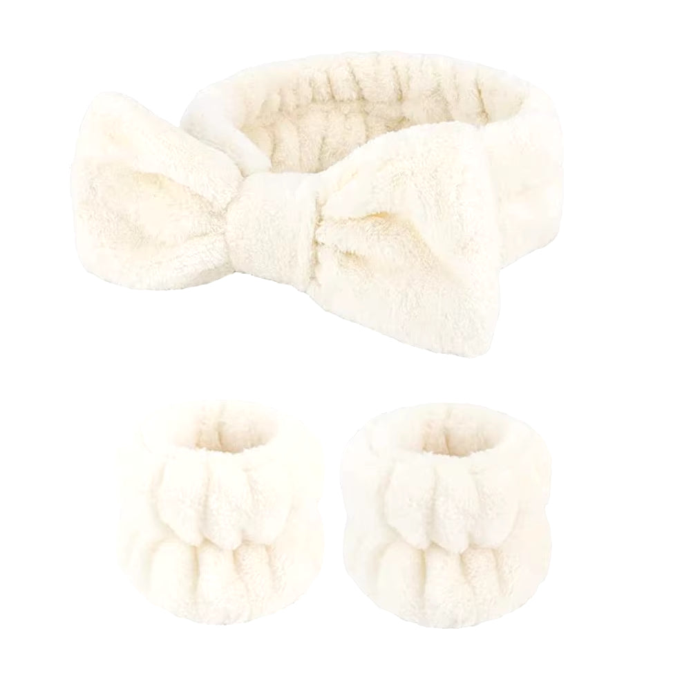 Spa Wristband and Headband Set