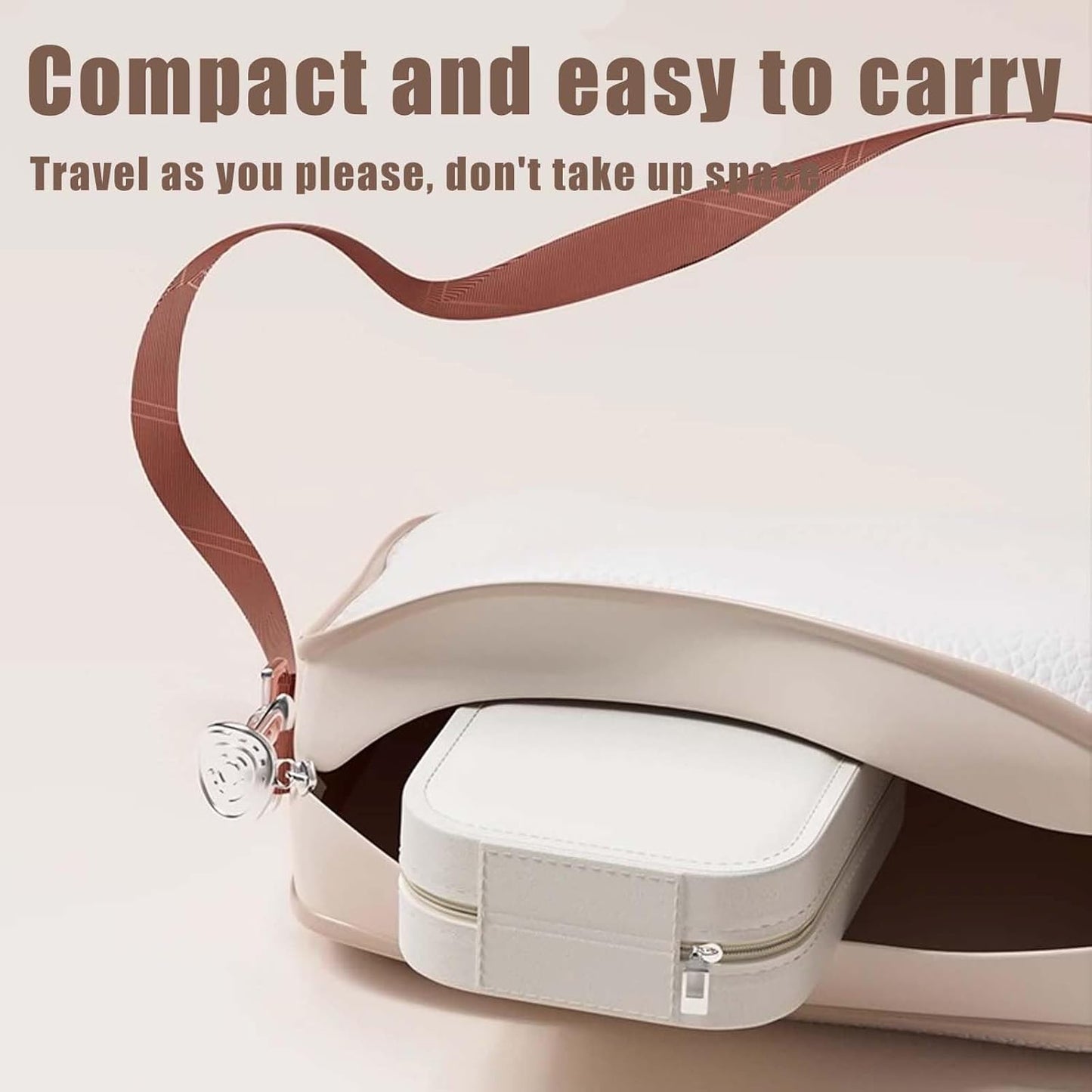 Travel Makeup Bag with LED Mirror