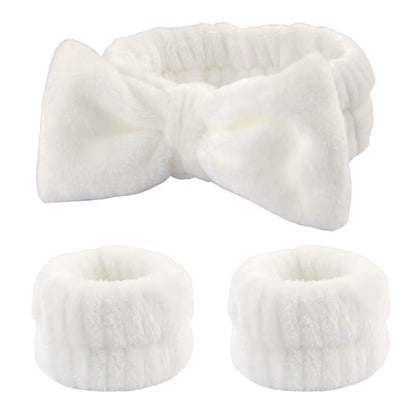 Spa Wristband and Headband Set 