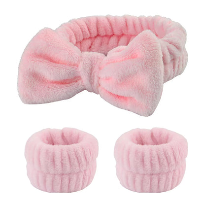 Spa Wristband and Headband Set 