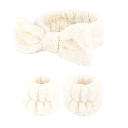 Spa Wristband and Headband Set 